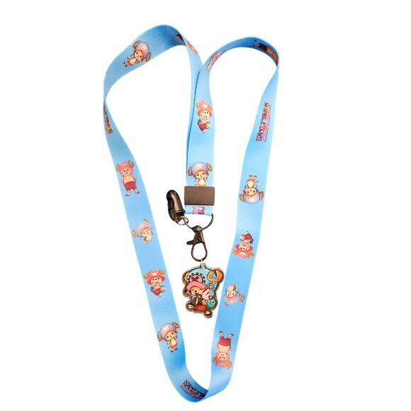 One Piece Tony Tony Chopper Anime Lanyard & Acrylic Charm Keychain Strap Gift - Picture 5 of 6